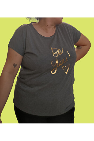 Barato Round Neck Foil Pattern Trend Printed Large Size Cotton Fabric Premium T-Shirt