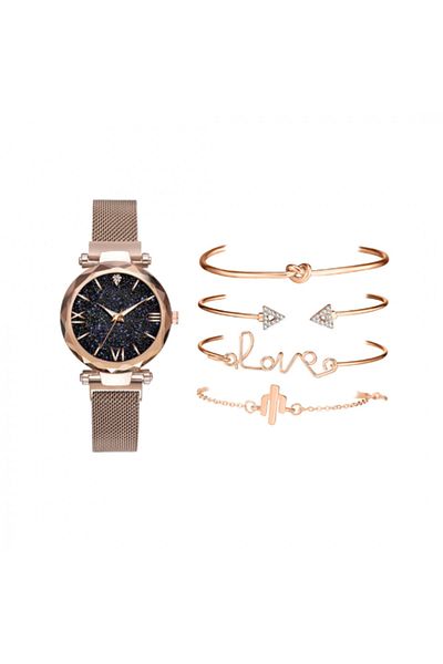 OEM Ceas casual de damă cu brățară magnetică și set de brățări