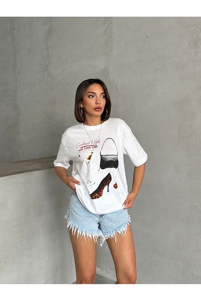 Miss Prova Pantaloni scurți din denim spălat cu zăpadă cu buzunare cu ciucuri MISSSRT8046