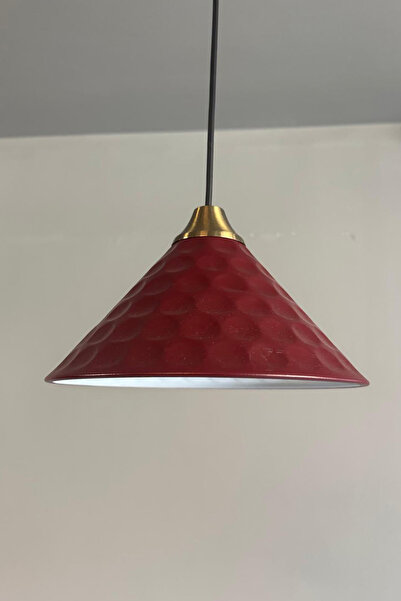 Bamyum Rumy Vişne Çürüğü Tekli Avize Eskitme Piramit Başlık Sarkıt Ofis Showroom Salon Mutfak Avizeleri