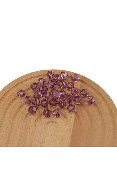 Prestij Boncuk Acrylic Beads Round 10 mm Pink Lilac Color World Model Acrylic Bag and Jewelry Beads 500 Grams