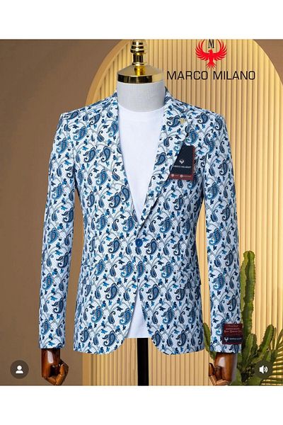 marco mılano Sacou pentru barbati, Slim fit, Marco Milano,