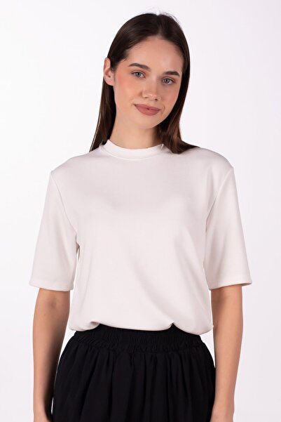 BARRELS AND OIL Basic Modal T-Shirt - White