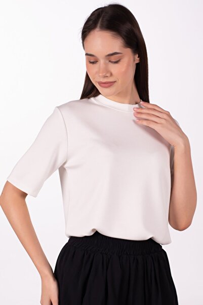 BARRELS AND OIL Basic Modal T-Shirt - White