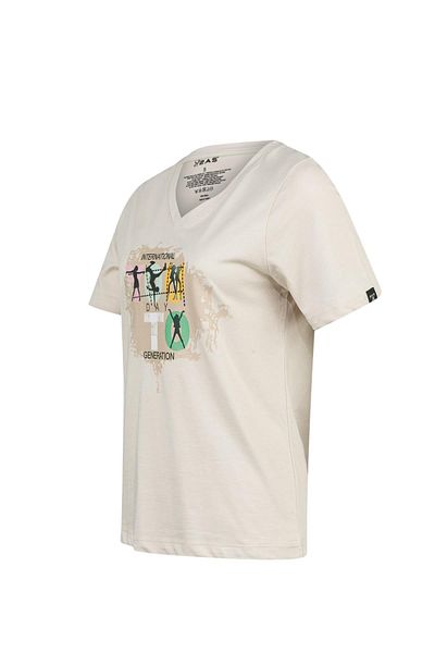 2AS Alone Printed V-Neck Women's T-Shirt 403