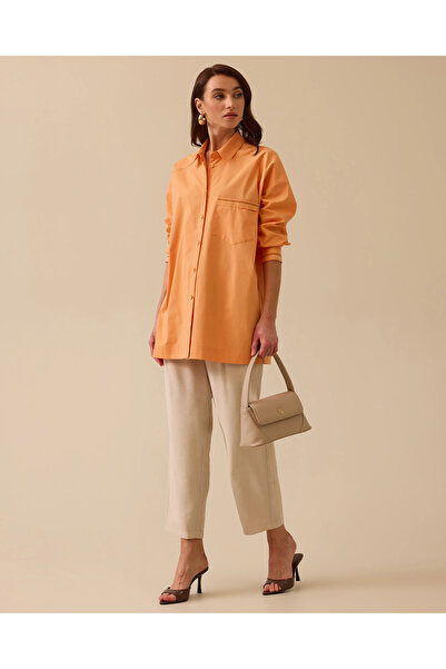 SCL Nakışlı Cep Detaylı Düğmeli Gömlek