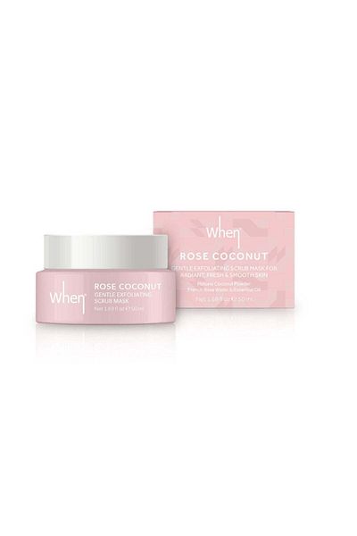 When Delicate exfoliating mask for radiant skin, Rose Coconut, When Beauty, 50 ml