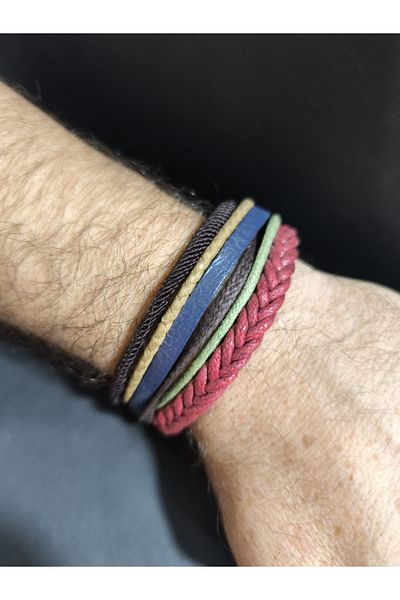 enyatakı Ethnic Model Original Leather Rope Bracelet