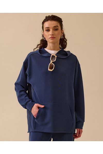 SCL Hooded Sweatshirt with Striped Back Detail