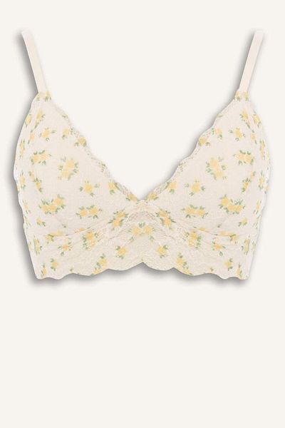 DeFacto New Season Printed Padded Lace Bralet-Fall in Love