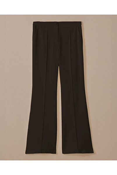 SEÇİL Button Detailed Wide Leg Trousers with Pockets