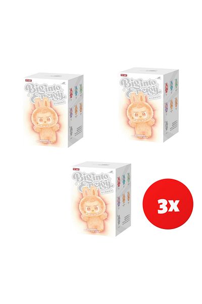 OEM Set of 3 Labubu Blindbox Plush Toy, Big Into Energy, 15 cm