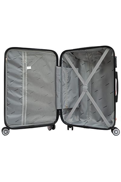 aventor Cabin trolley Aventor AV104, 55x36x22 cm, hand luggage, 100% ABS, 4 double wheels 360°, red