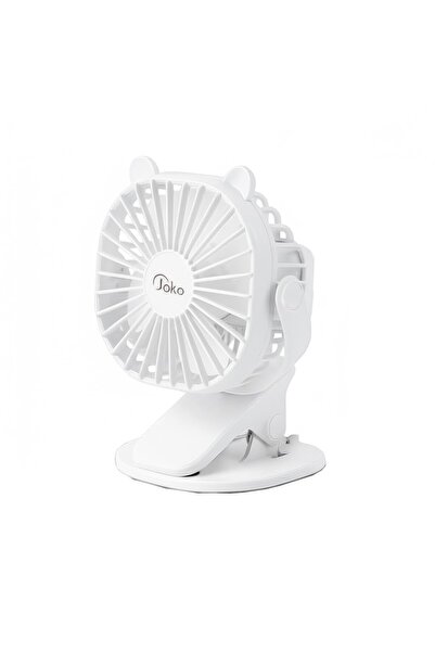 Konfulon Joko JS03 Masaüstü Soğutma Fanı Şarjlı Vantilatör Beyaz