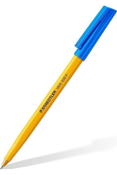 Staedtler Ballpoint pen, with clip cap, Staedtler 430 F Blue