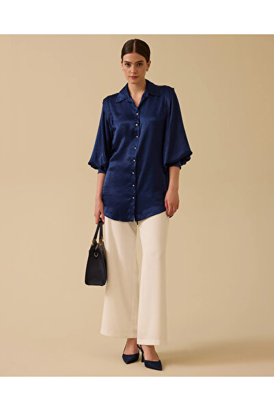SCL Balon Kol Düğmeli Tunik