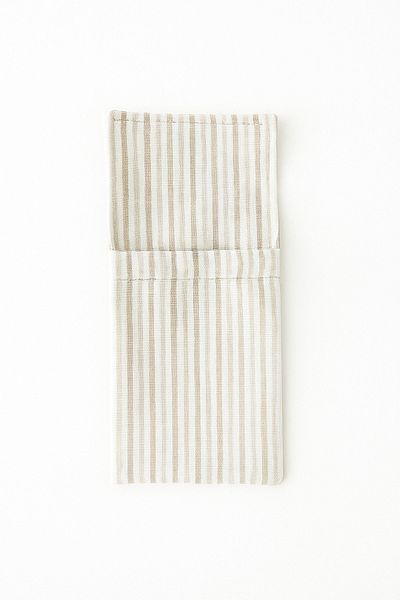 Mirilliahome Σετ με 2 θήκες για κουτάλια / χαρτοπετσέτες από λινό πάπια