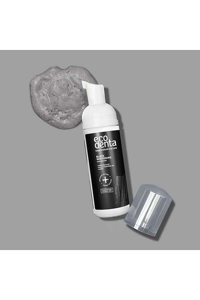Ecodenta Spumă pentru îngrijire orală și albire cu cărbune, Ecodenta, 150 ml