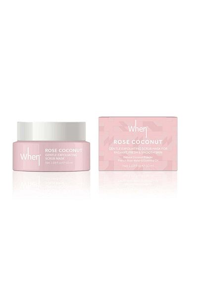 When Delicate exfoliating mask for radiant skin, Rose Coconut, When Beauty, 50 ml
