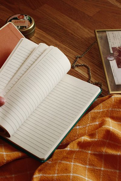 Nova Crafts Retro Collage Themed Striped Ultra Light Notebook