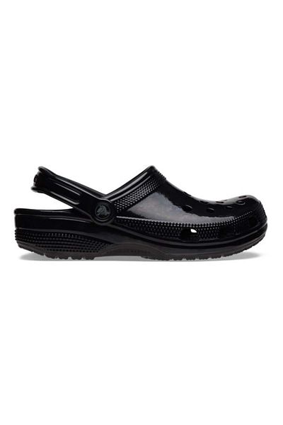 Crocs Classic High Shine Clog Black - Black 38-39 Eu - M6/w8 Us