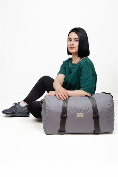 KAFF Gray Shoulder Strap Waterproof Fabric Large Size Suitcase Sports Travel Bag -1011