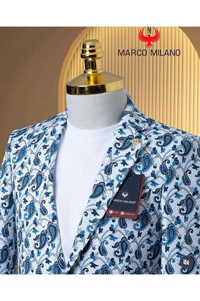 marco mılano Sacou pentru barbati, Slim fit, Marco Milano,