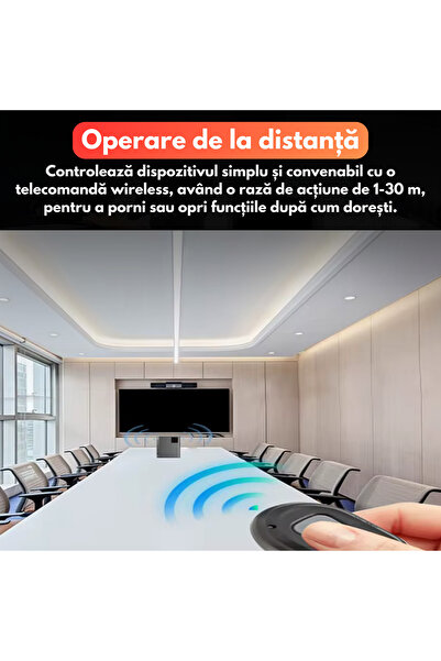 Spionescu Dispozitiv anti-înregistrare, tehnologie avansată cu ultrasunete, distorsiune sunet, autonomie 180 min, 4000mAh