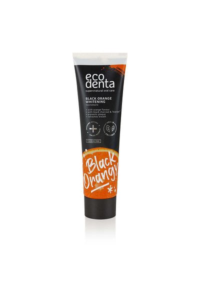 Ecodenta Pastă de dinți albitoare cu cărbune, teavigo și portocală, Ecodenta, 100ml