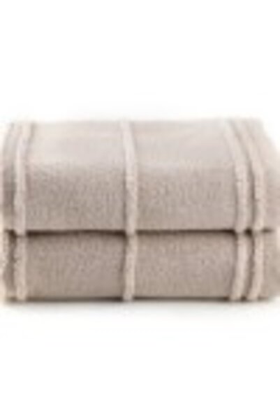 Hobby home collection Σετ 2 πετσέτες 50x90cm 100% μικροβαμβάκι, Hobby Home, Arden Ανοιχτό Καφέ