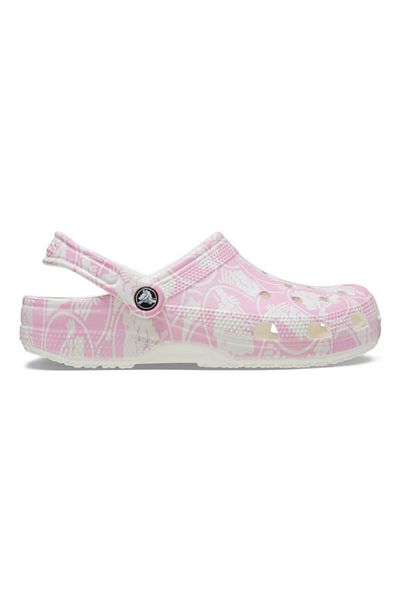 Crocs Clogs Classic Duke Print Clog 39-40 Eu - M7/w9 Us Pink - Pink Tweed