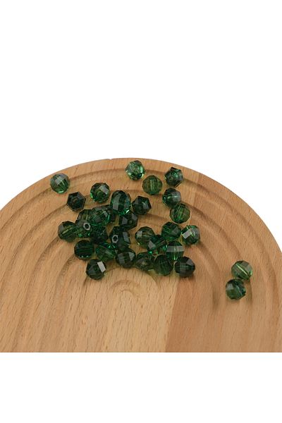 Prestij Boncuk Acrylic Beads Round 10 mm Green Color World Model Acrylic Bag and Jewelry Beads 500 Grams