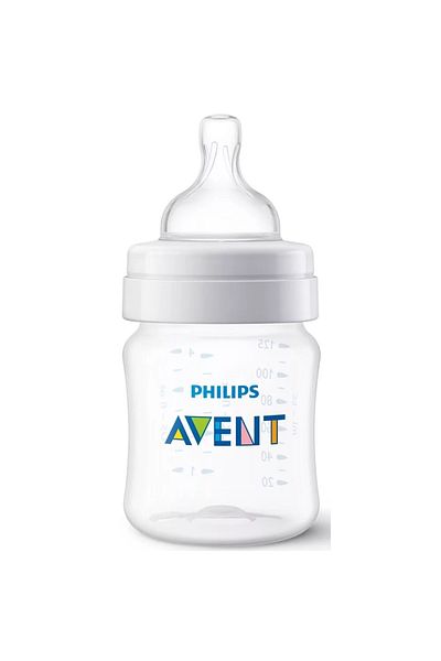 Philips Avent Philips Avent SCY100/01 Anti-colic bottle, 125 ml, 1 flow teat, +0 months, BPA free