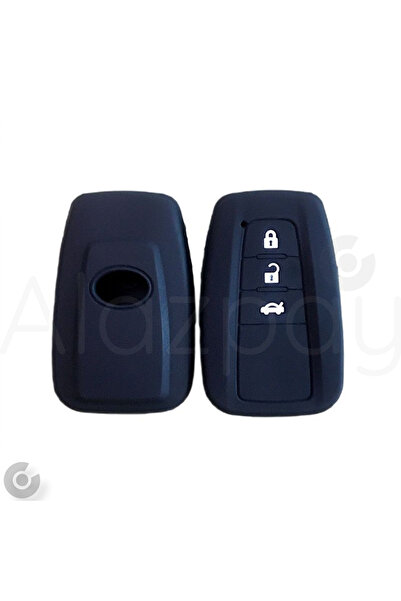 Alazpay حافظة مفاتيح سيليكون تويوتا كورولا RAV4 لاند كروزر كامري برادو C-HR (...