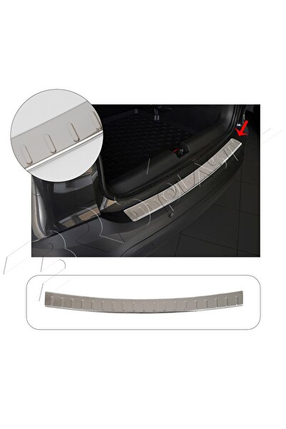 BRSPLAST Opel Crosland Uyumlu 2019 Ve Üzeri Krom Arka Tampon Üstü Koruma Pasl...