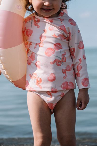 Tuğba Kuğu Uv Protection Long Sleeve Baby Girl Swimsuit