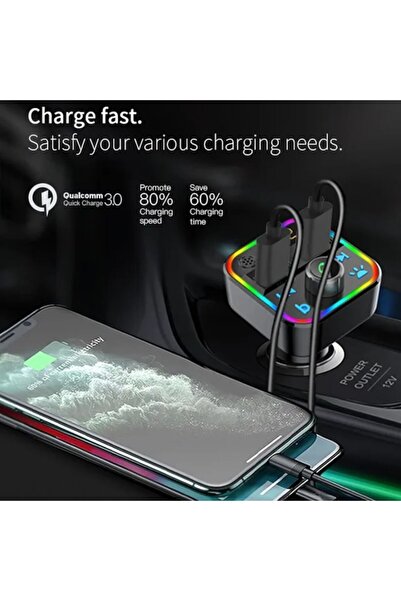 OEM FM Modulator Bluetooth 5.0, QuickCharge 1 x QC 3.0 + 1 x USB 5V/1A, microSD Slot Max. 32 GB, 12-24V,