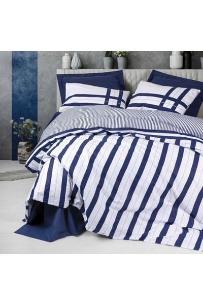 Cotton Box Single bed linen, 100% cotton ranforce, duvet cover 160 x 220 cm, Cotton Box, Nifty Bleum