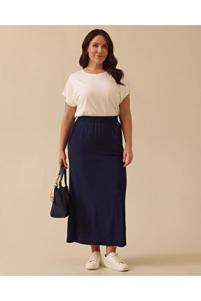 Gala-Xi Fusta Midi Minimalist talie înaltă - Utilizare zilnică