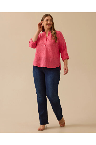 Gala-Xi GALA-Xİ GÜNLÜK BLUZ 10002511814014 Pembe