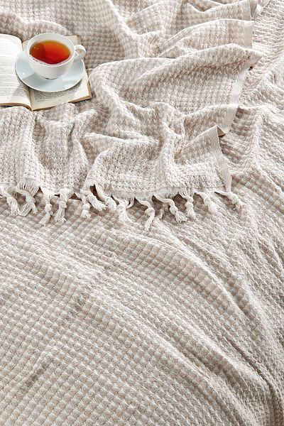 Rebeka Home Collection Pyramid Beige 200X230 Double Pique
