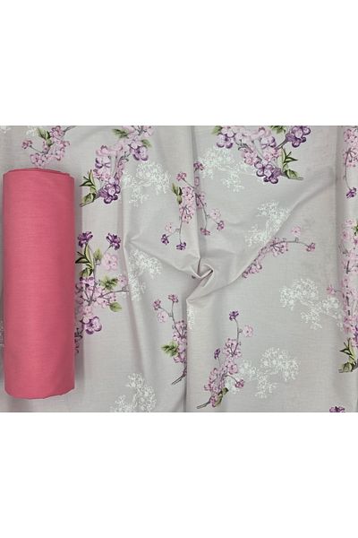 pınarhome collectıon 100% Organic Cotton Soft Fabric Embedded Sheets+Pillow Cover Corner Depth 28-30 Cm**New Season**