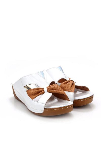 PİSAGOR Pisagor Ps-32710 Orthopedic Women's Genuine Leather Slippers