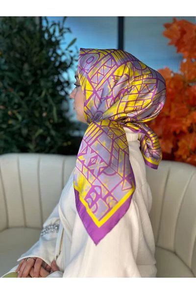 Oxygen Scarfs Pattern Voile Silk Scarf Shawl