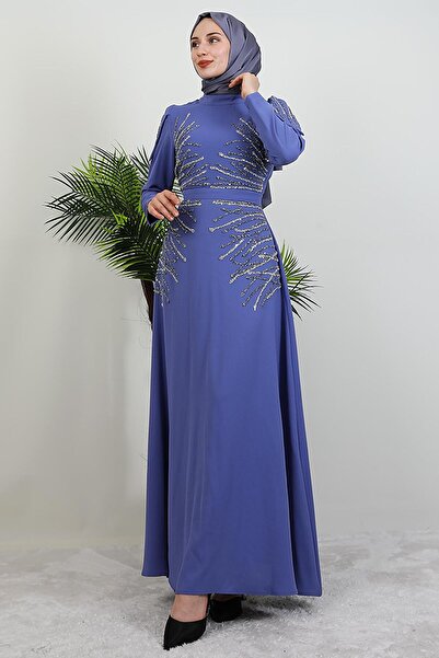 GİYZAMİLA Mia Stone Hijab Φόρεμα Λιλά