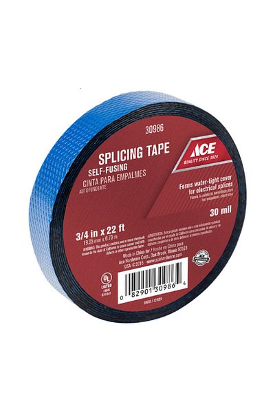 ACE Economical General Purpose Self-Fusing Rubber Splicing Tape Blue 3/4inch x 22ft
