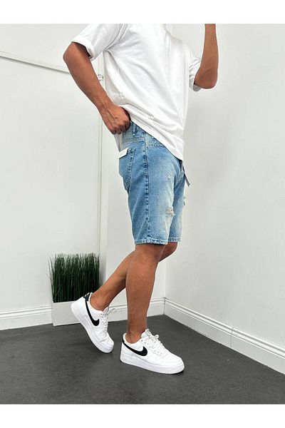 TÜZeMEN Denim Capri-Shorts