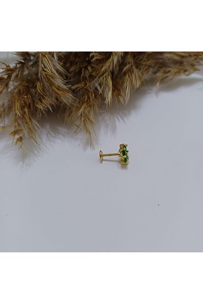 Canım kendim Flower Model Gold Color Tragus (One Piece)