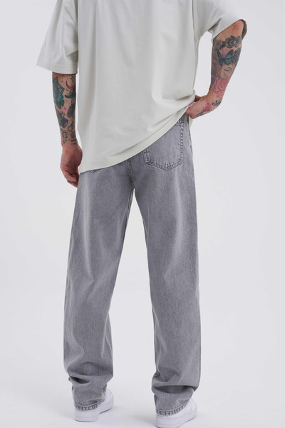 thesunfyre Men's Baggy Fit Jeans Jean Loose Cut Trousers