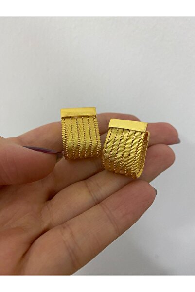 bestmysilver Kadın Gümüş 7 Sıra Trabzon Hasır Küpe 3634